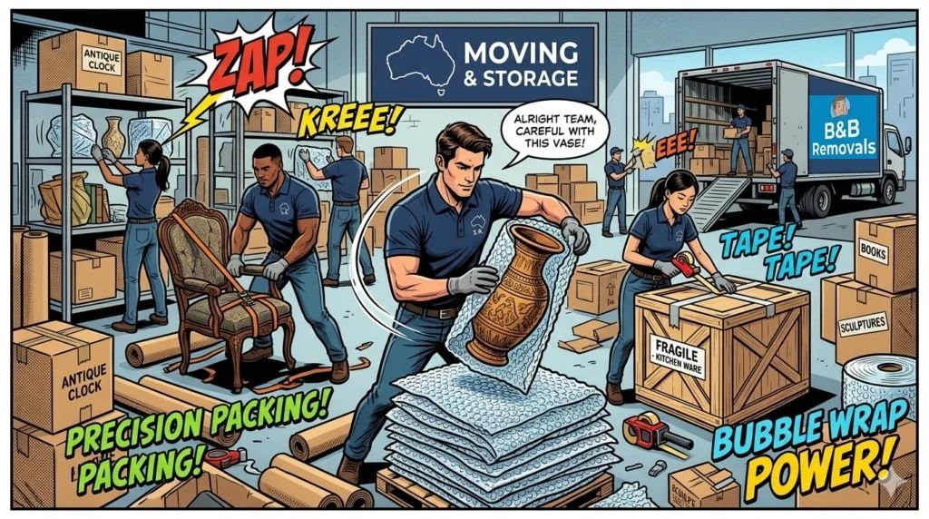 How Professional Removalists Pack Fragile Items